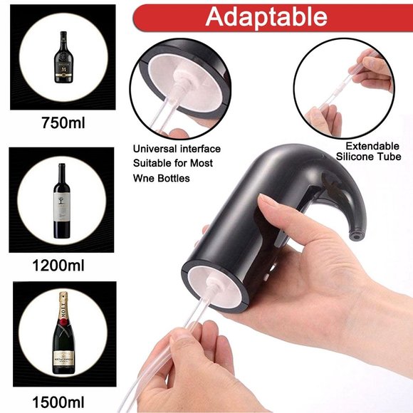 Wine Aerator Electric Wine Decanter One Touch Spout Pourer and wine preserver - Picture 6 of 11